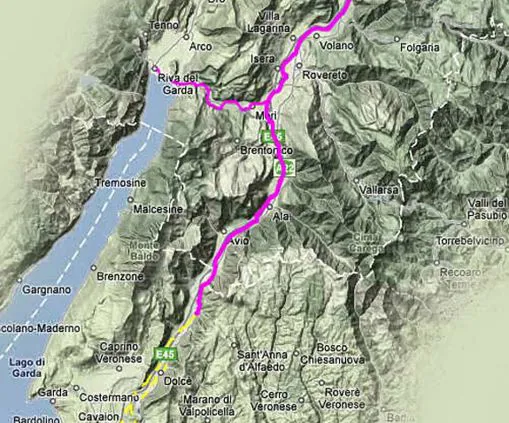 In bici a Rivoli Veronese e sul lago